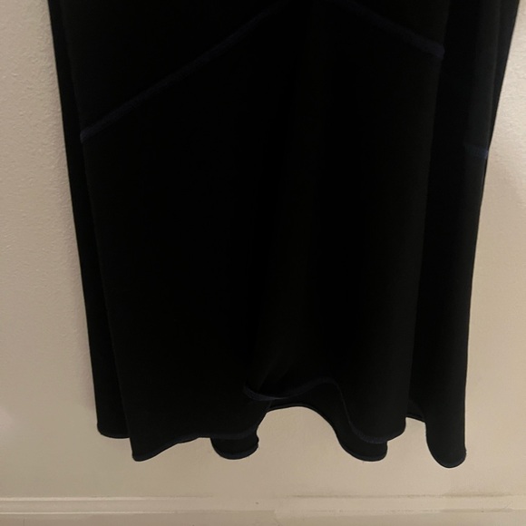 120. TopShop Black & Blue Cut-out Midi Dress 6 - Picture 8 of 11